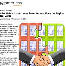 M&AWatch:LatAmseesfewertransactionsbuthigher dealvalue